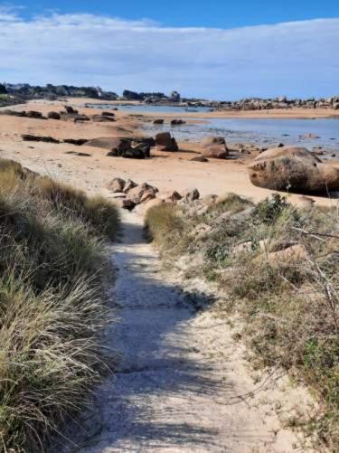 Appartement Vue Mer 50M De La Plage, Wifi Gratuit Perros-Guirec Exterior foto